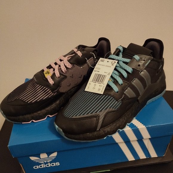 ADIDAS Ninja Nite Jogger Sz: Men'sColor: Black/grey/blue Glow - Main Image
